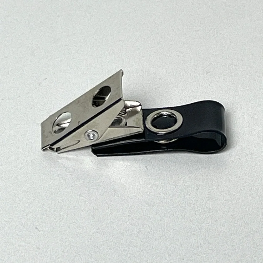 141 Pack Premium Badge Clips with Black Vinyl Strap & Metal Clip